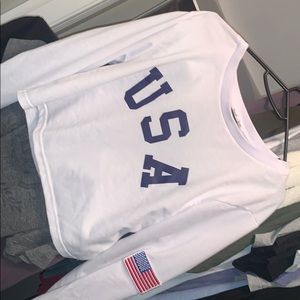 Long sleeve crop top